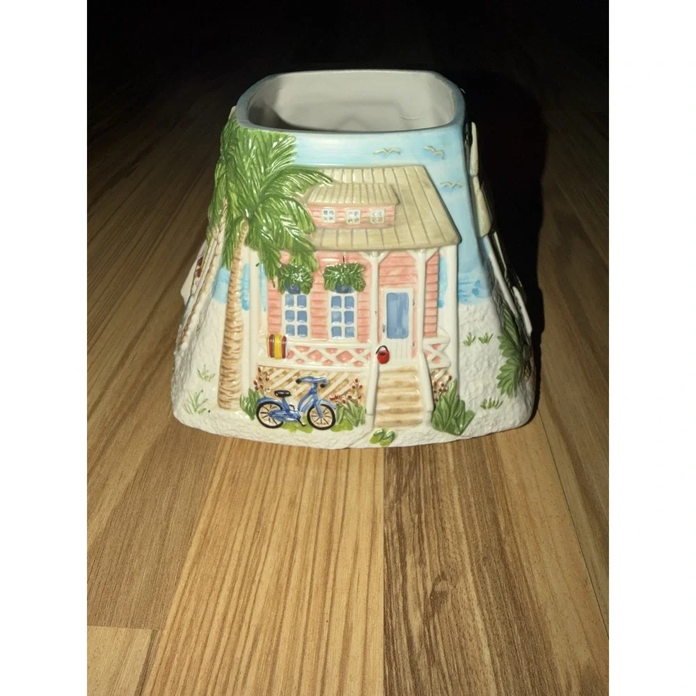 Yankee Candle Large Jar Square Shade Charming Beach Houses Summer Bungalow